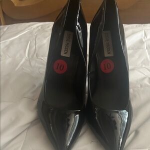 Steve Madden Glossy Black Women's Heels